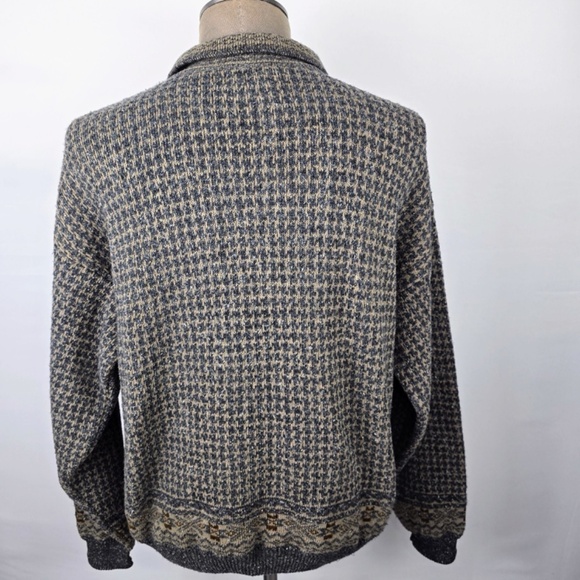 Vintage 90s TSR Outdoors Half Zip Grandpa Sweater Chunky Knit Pullover XL-XXL - Picture 6 of 9